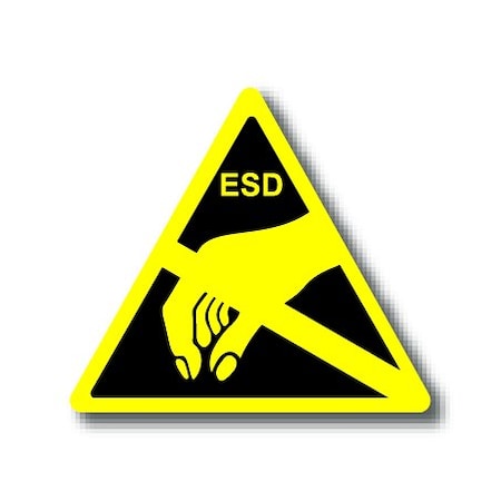 Ergomat 16in TRIANGLE SIGNS - ESD DSV-SIGN 256 #1274 -UEN